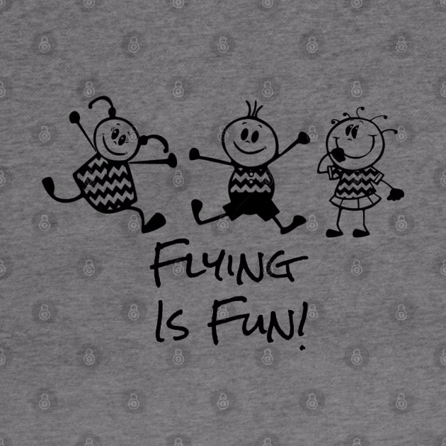 Flying is Fun Cartoon People by DesignIndex